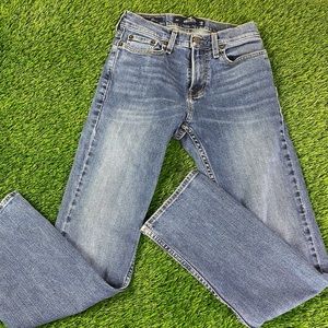Hollister Men's 26 X 28 Boot Cut Epic Flex Blue Denim Jeans Medium Wash